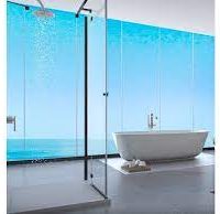 Glass for shower cabins